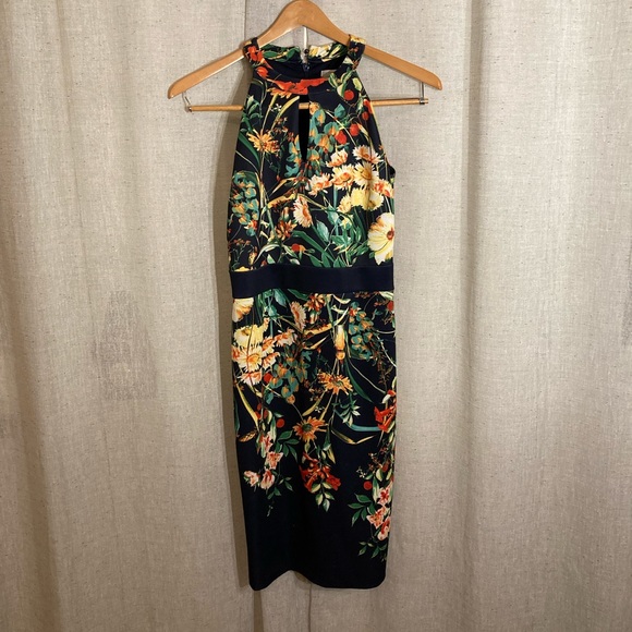 New York & Company Dresses & Skirts - NY&Co floral below knee party or cocktail dress EUC